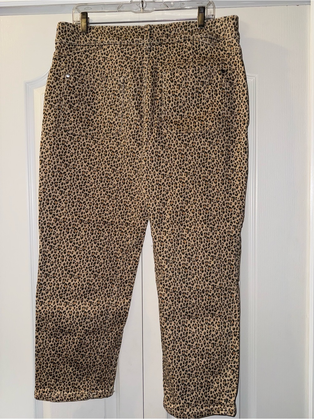 Anthropologie Pilcro women's Leopard Print Casual Pants - Tan